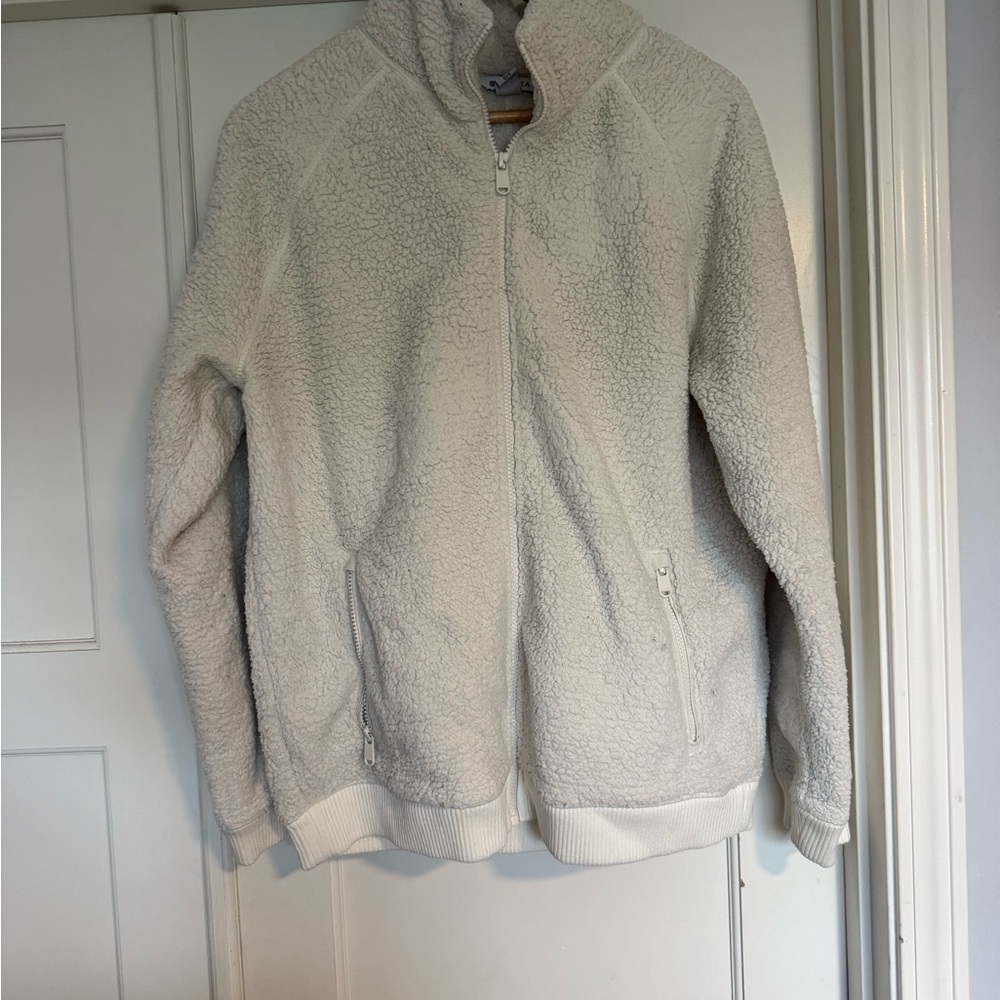 Athleta White Teddy Jacket